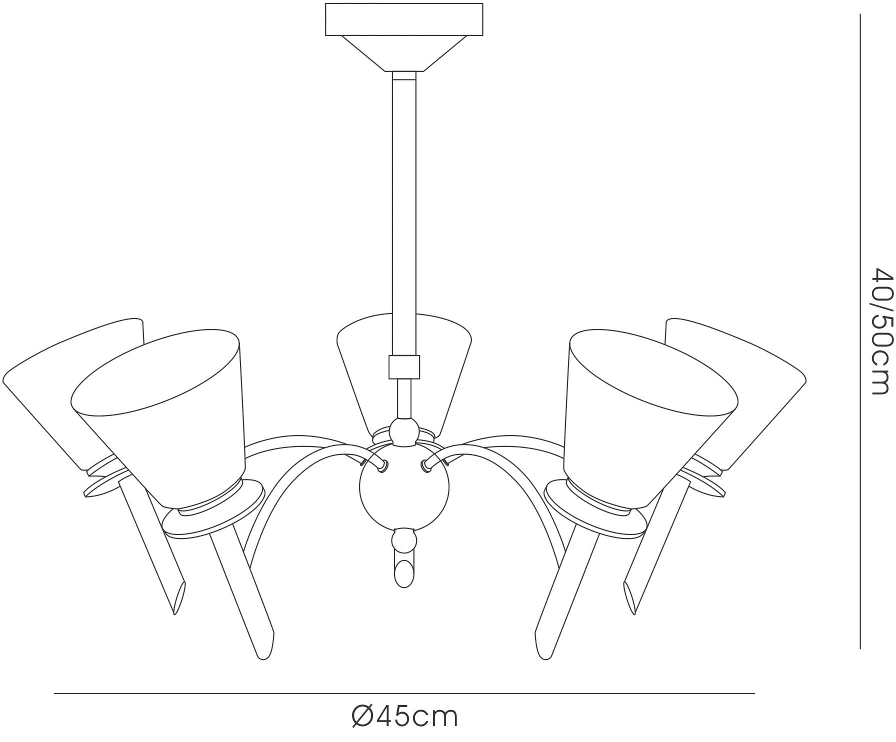 IL20202  Kristina Pendant 5 Light